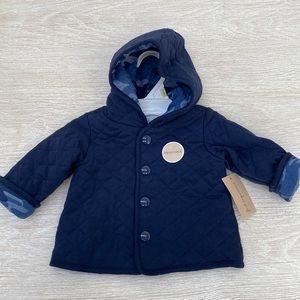 First Impressions for Macys Reversible Navy Camo Quilted Jacket